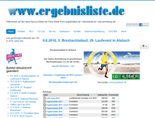 Tablet Screenshot of ergebnisliste.de